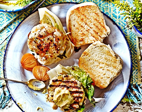 Nathan Outlaw's seafood burger