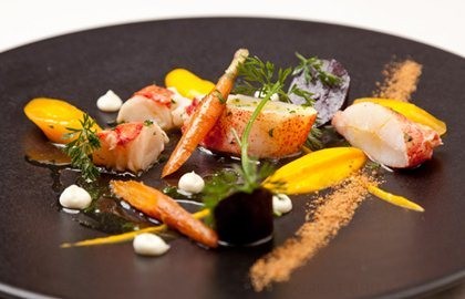 Native lobster, roasted heritage carrots, carrot purée, buttermilk