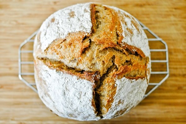 Natural starter bread