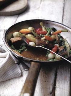 Navarin of spring lamb and vegetables