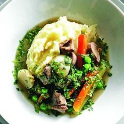 Navarin with baby vegetables