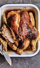 'Nduja & crème fraîche-stuffed roast chicken