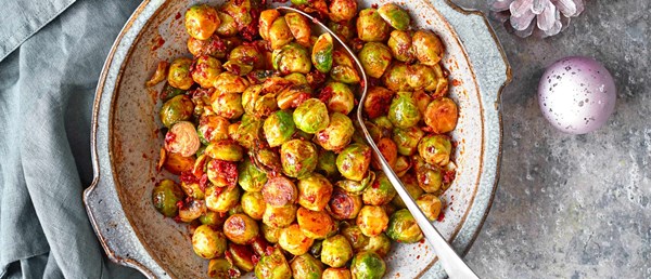 'Nduja-fried sprouts