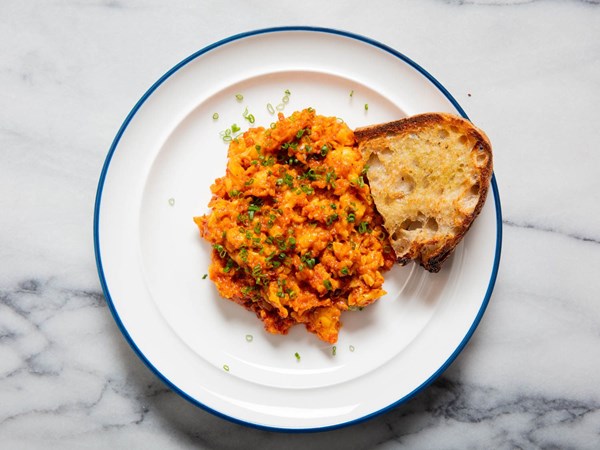 'Nduja scrambled eggs