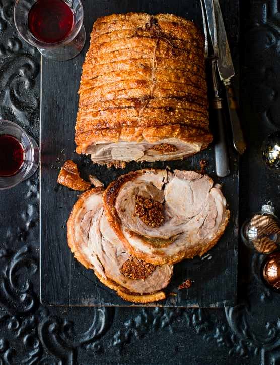 'Nduja-stuffed porchetta