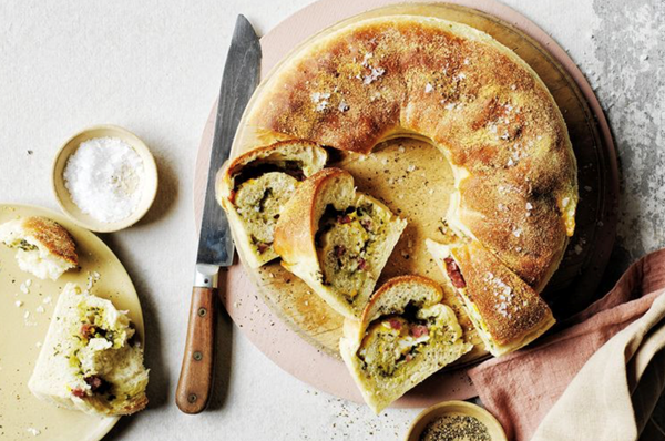Neapolitan Easter bread (Casatiello)
