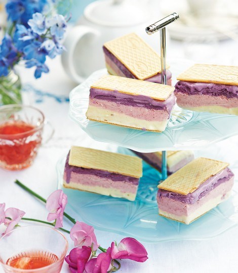 Neapolitan ice cream sandwiches