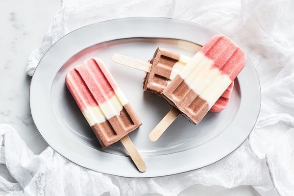 Neapolitan popsicles