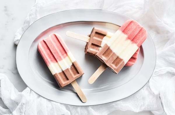 Neapolitan popsicles