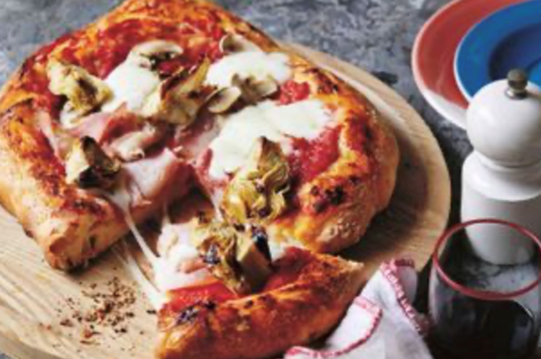 Neapolitan-style pizza capricciosa