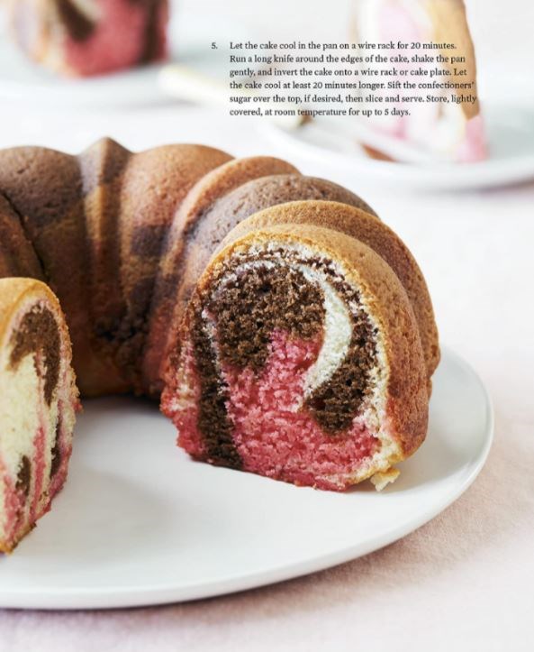 Neapolitan swirl pound cake