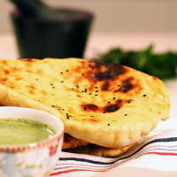 Near-instant grilled naan