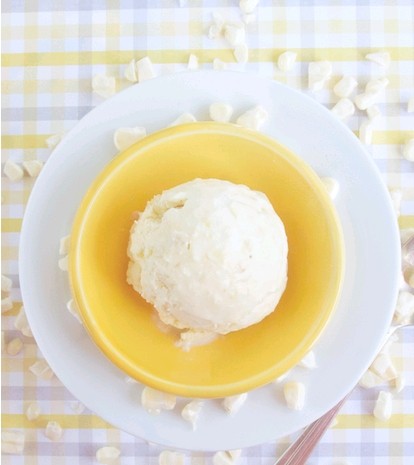 Nebraska sweet corn ice cream