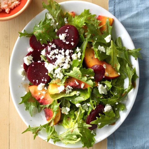 Nectarine & beet salad