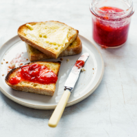 Nectarine and raspberry jam