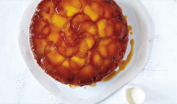 Nectarine and rosewater cake