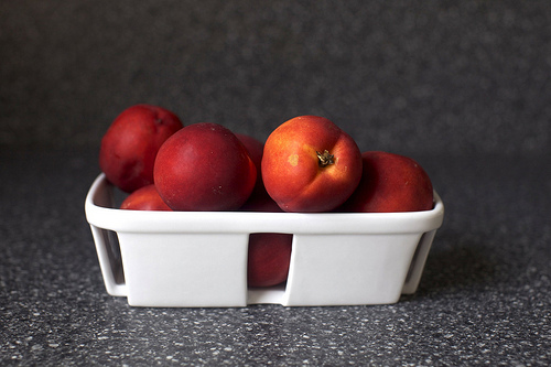 Nectarine brown butter buckle