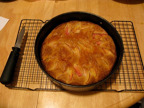 Nectarine cake