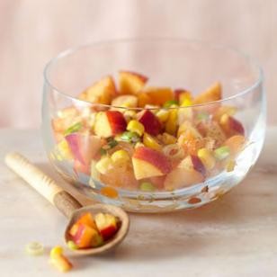 Nectarine, corn & tomato relish