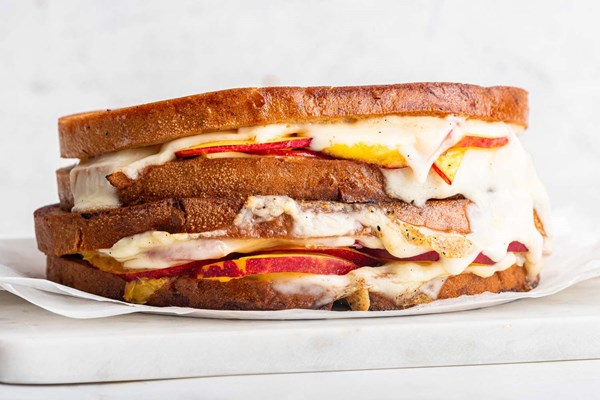 Nectarine grilled cheese
