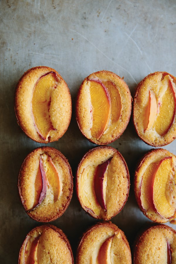 Nectarine honey cakes