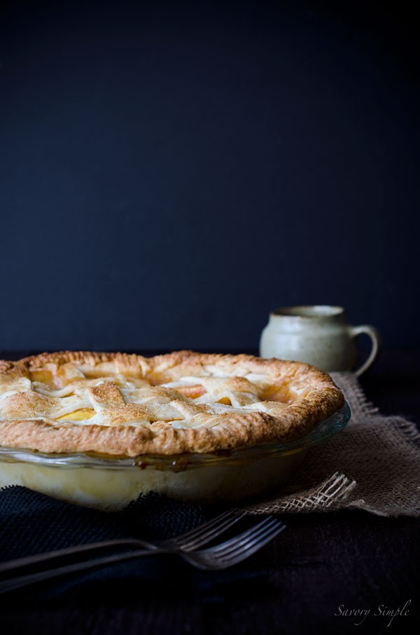Nectarine pie