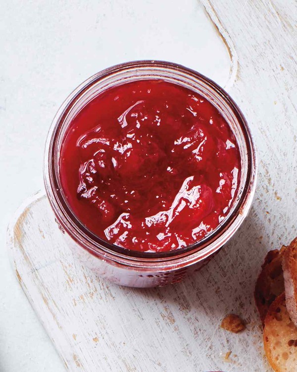 Nectarine-raspberry jam