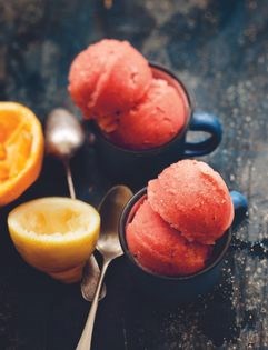 Negroni-style sorbet