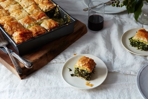 Nelly's "Greek Festival" spanakopita