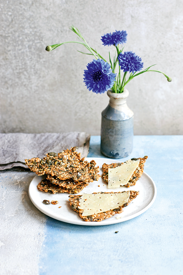 Nettle & seed crackers