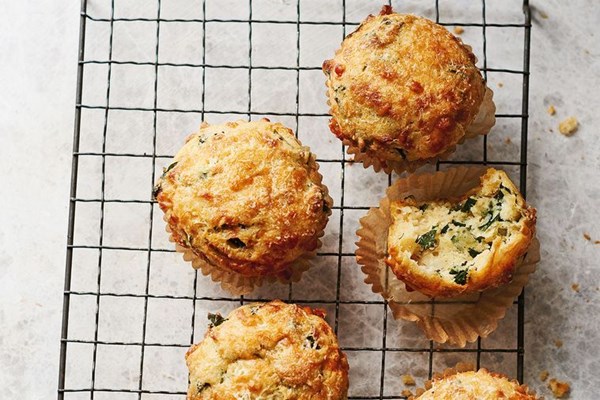 Nettle and Gruyère muffins
