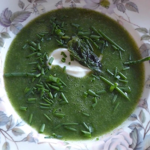 Nettle and potato soup (Le potage aux orties)