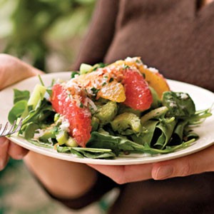 New ambrosia with buttermilk-coconut dressing