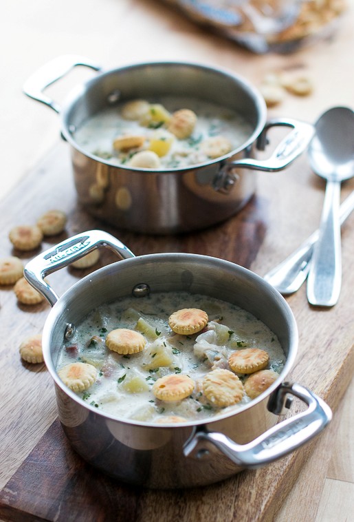 New England clam chowder