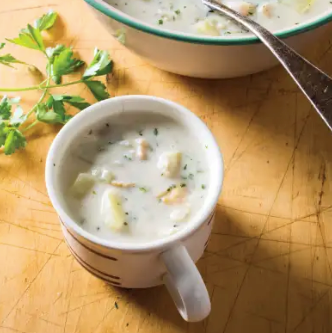 New England clam chowder