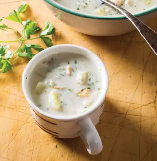 New England clam chowder