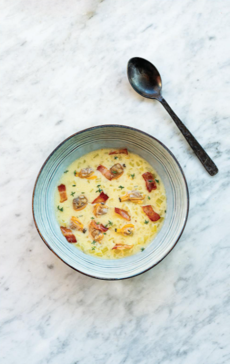 New England clam chowder