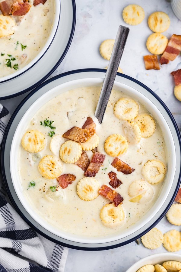 New England clam chowder