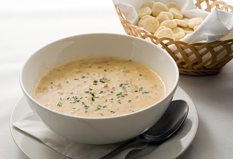 New England clam chowder