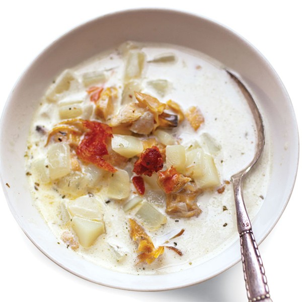 New England clam chowder