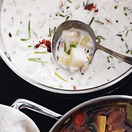New England clam chowder