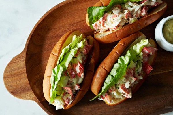 New England lobster rolls with lemon chive mayonnaise
