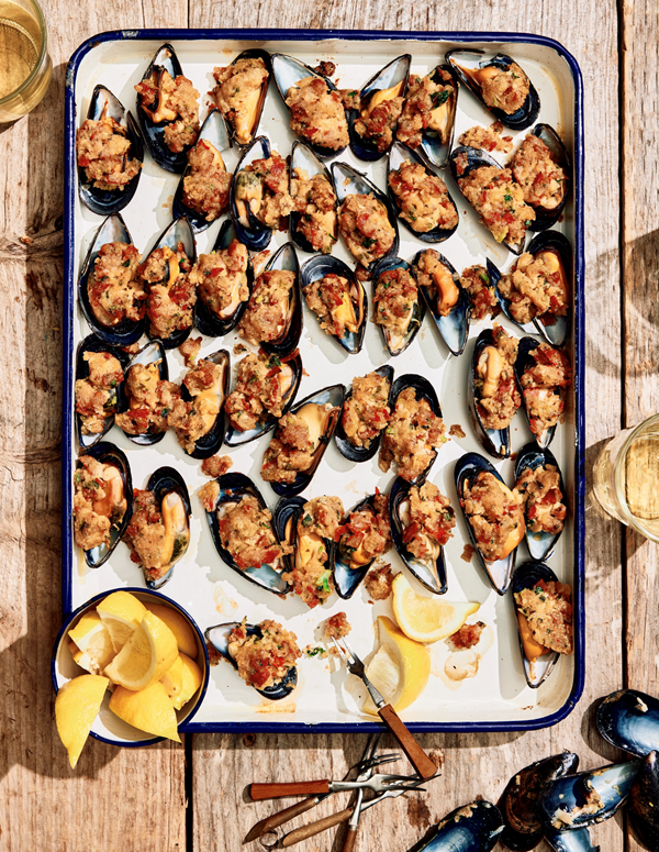 New England stuffed mussels [Tom Schlesinger-Guidelli]