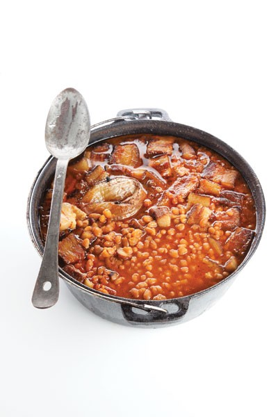 New England-style baked beans 