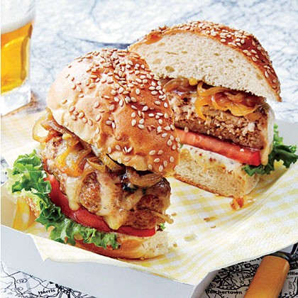 New England turkey burger