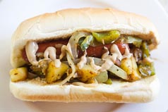 New Jersey Italian hot dog