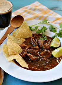 New Mexico style beef chili
