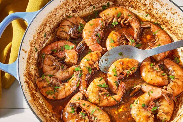 New Orleans-style barbecue shrimp