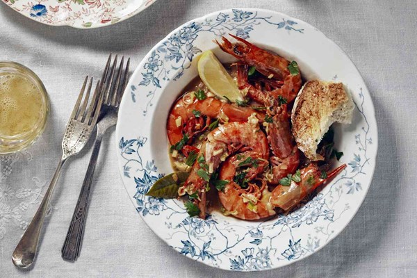 New Orleans-style barbecue shrimp