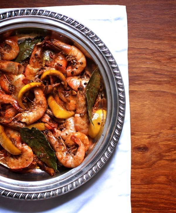 New orleans–style BBQ shrimp